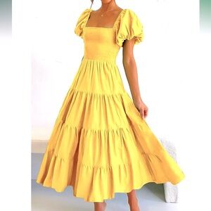PrettyGarden woman’s dress size S in yellow